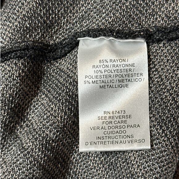 Taylor Chevron Scoop Neck Sweater Dress Tie Waist Midi Brown Plus Size 3X Office - Picture 13 of 16